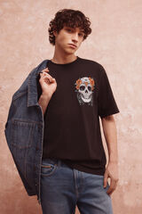 Springfield Playera calavera negro