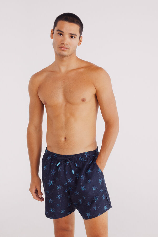 Springfield Bañador estampado estrellas azul