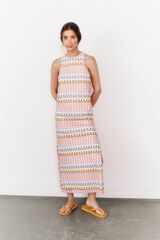 High Spirits Vestido crumble  estampado