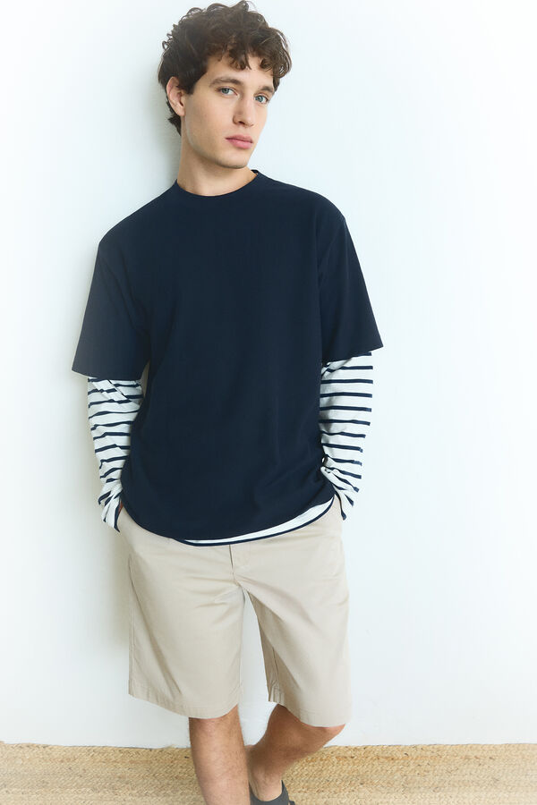 Springfield Playera textura marino
