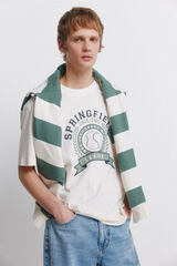 Springfield Playera logo sport blanco