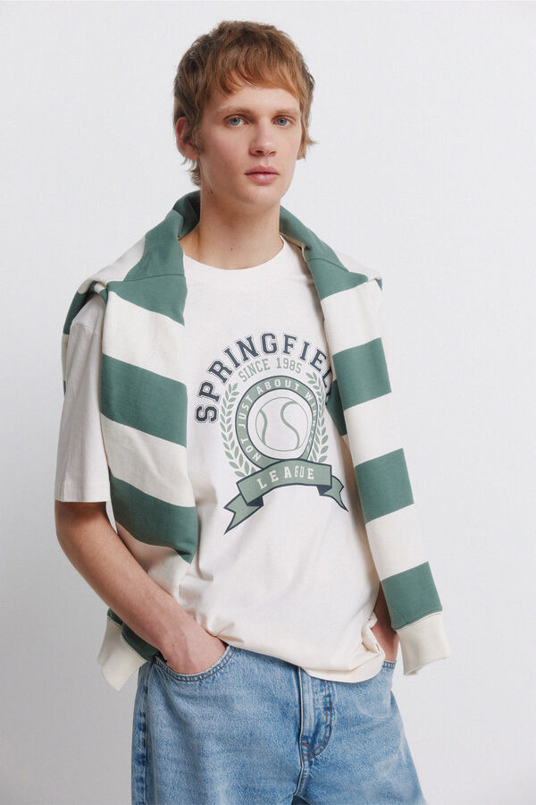 Springfield Playera logo sport blanco