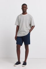 Springfield Bermudas lisas de corte c&oacute;modo azulado