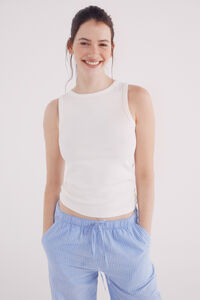 Springfield Playera tirantes nadadora natural