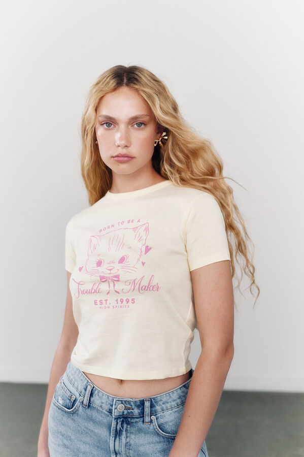 Springfield Camisa "Pastel Reveire" amarillo