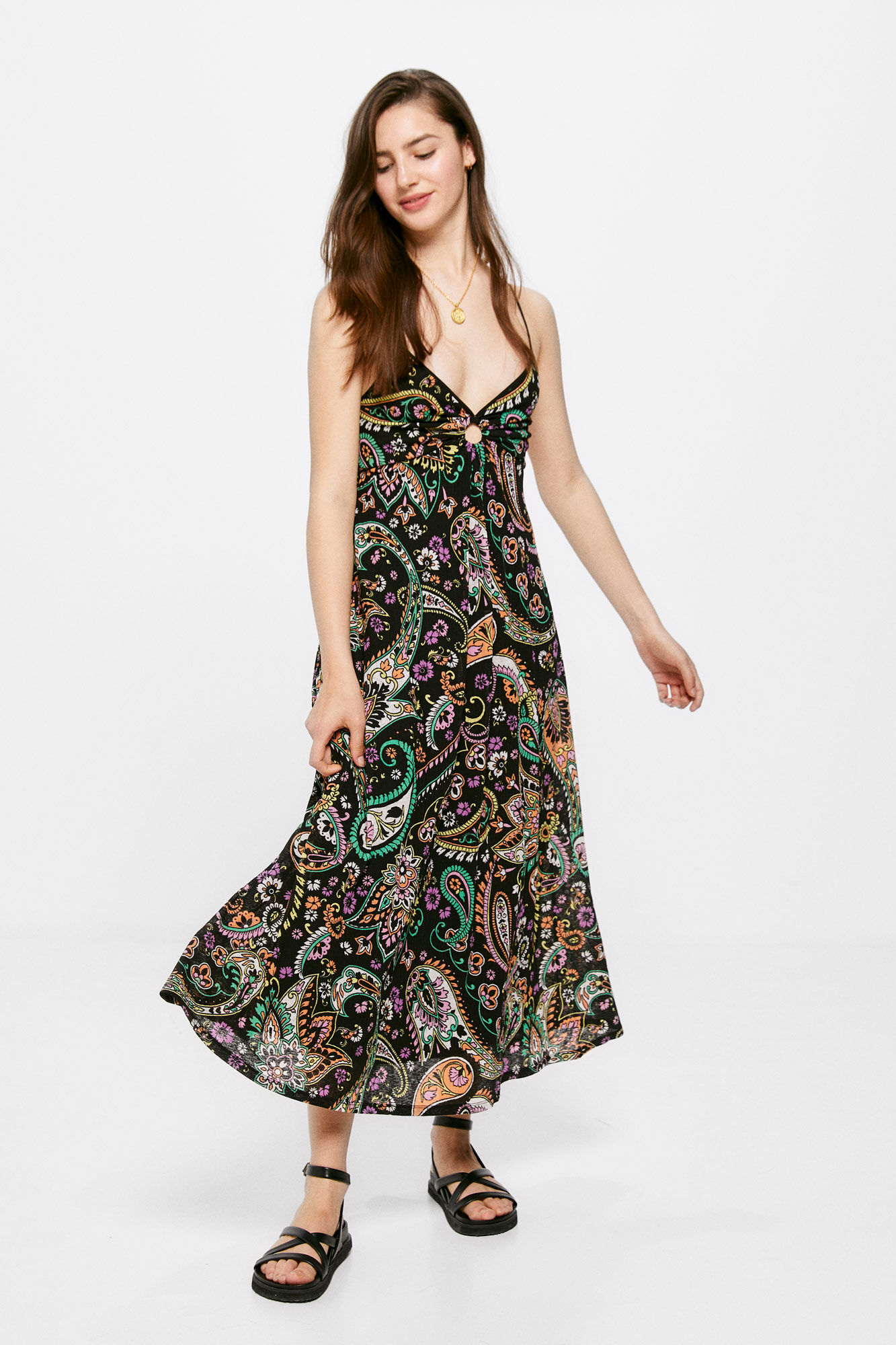 Springfield vestidos midi sales