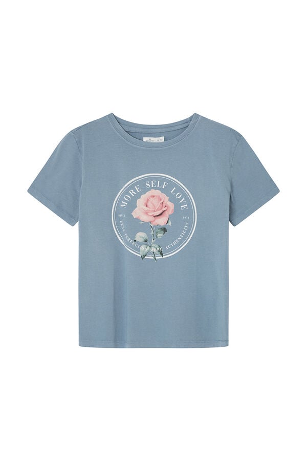 Springfield Playera gráfica algodón azul indigo
