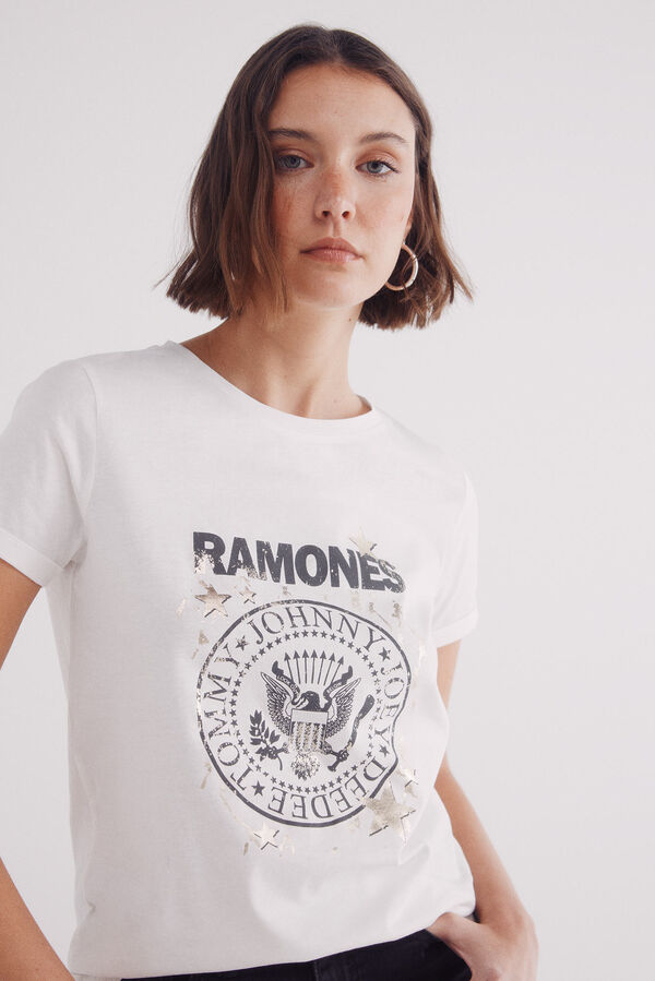 Springfield Playera "Ramones" estampado