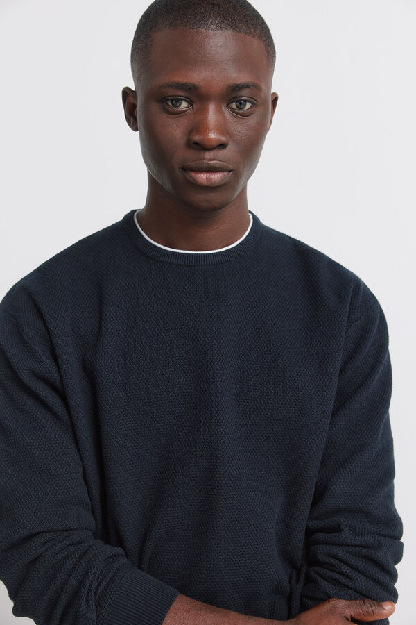 Springfield Su&eacute;ter estructura doble marino