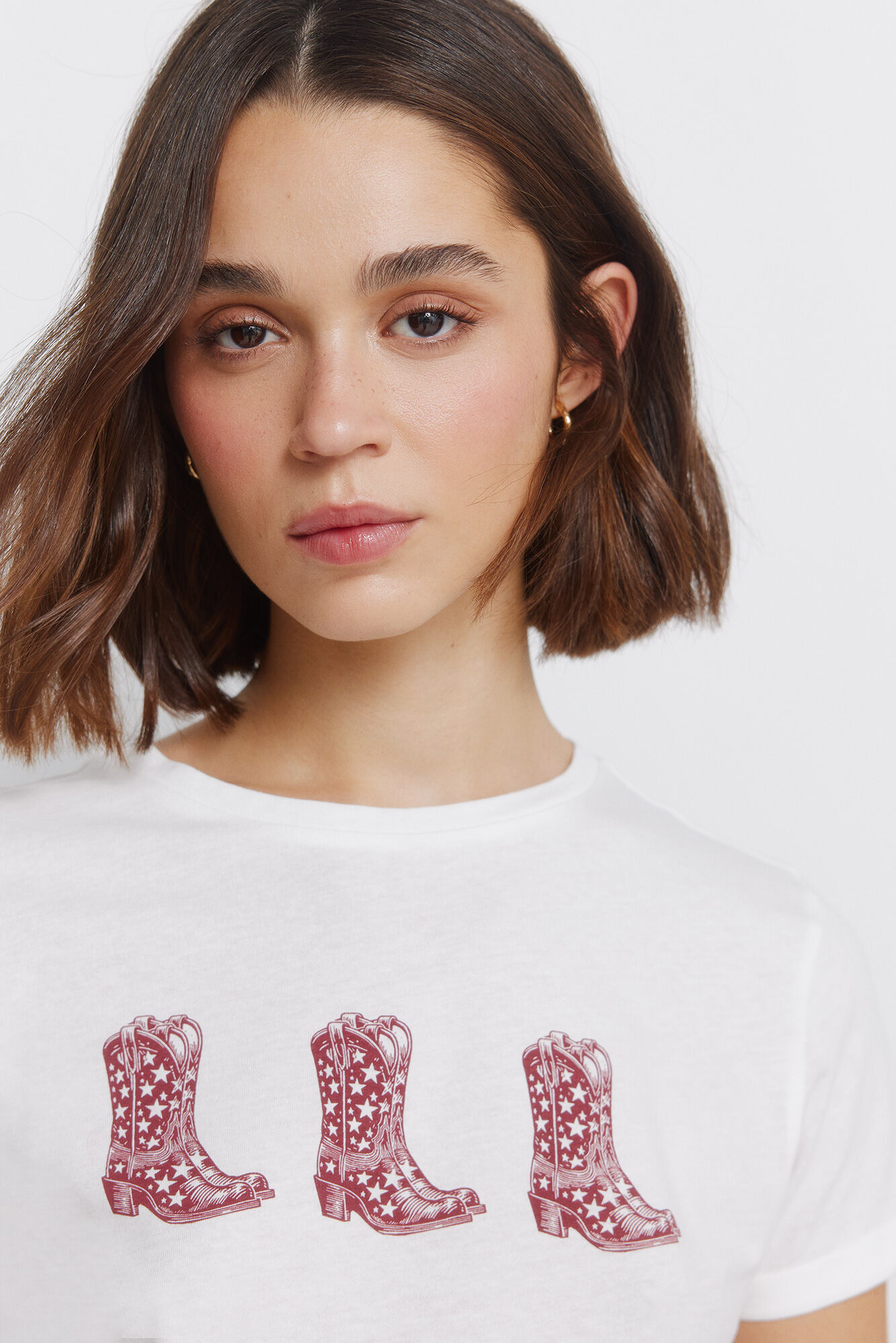 Springfield Playera de mangas vueltas"