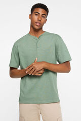 Springfield Playera cuello panadero verde