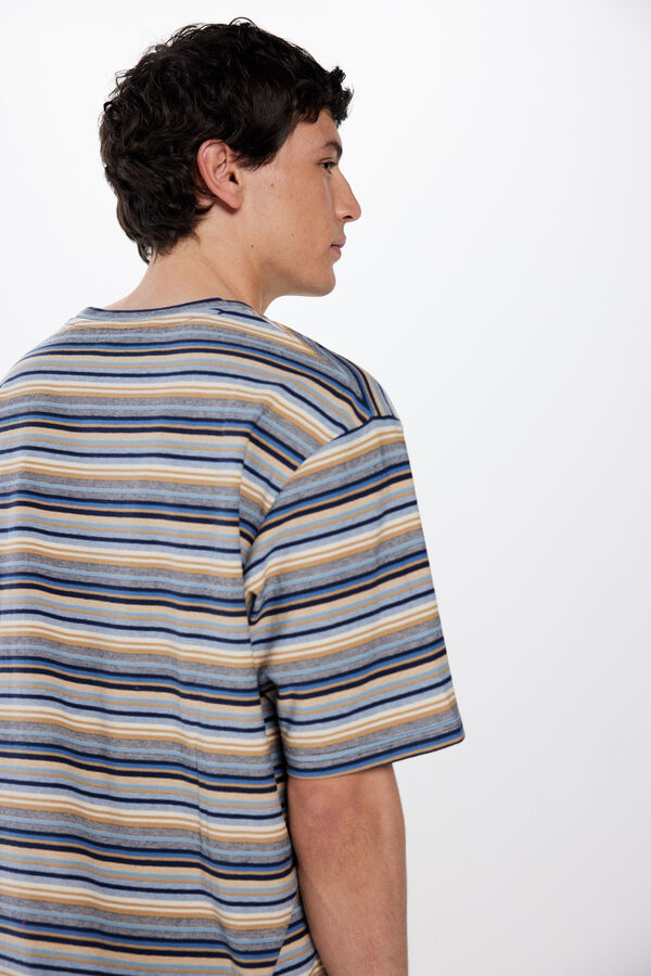 Springfield Playera rayas azul indigo