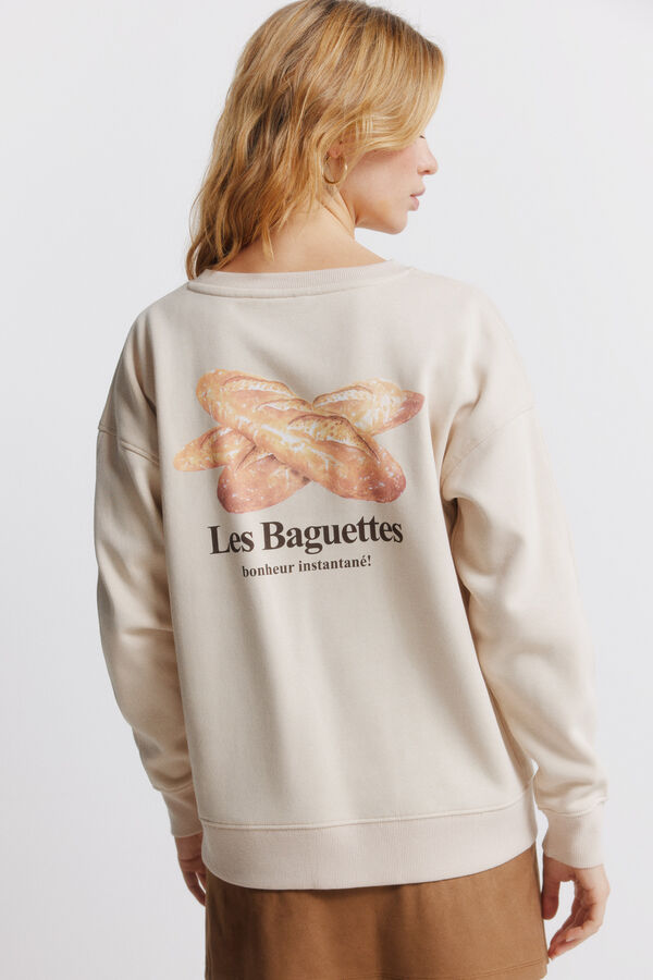 Springfield Sudadera Caf&eacute; boheme beige