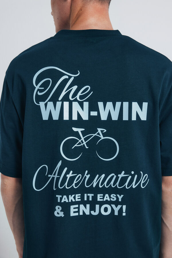 Springfield Camiseta win win azul