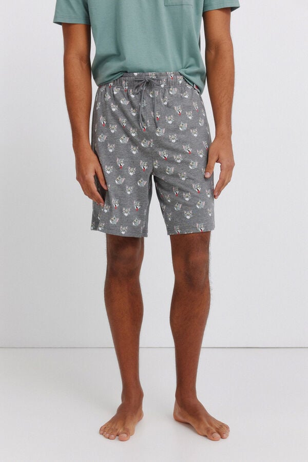 Springfield Pijama corta Tom & Jerry verde
