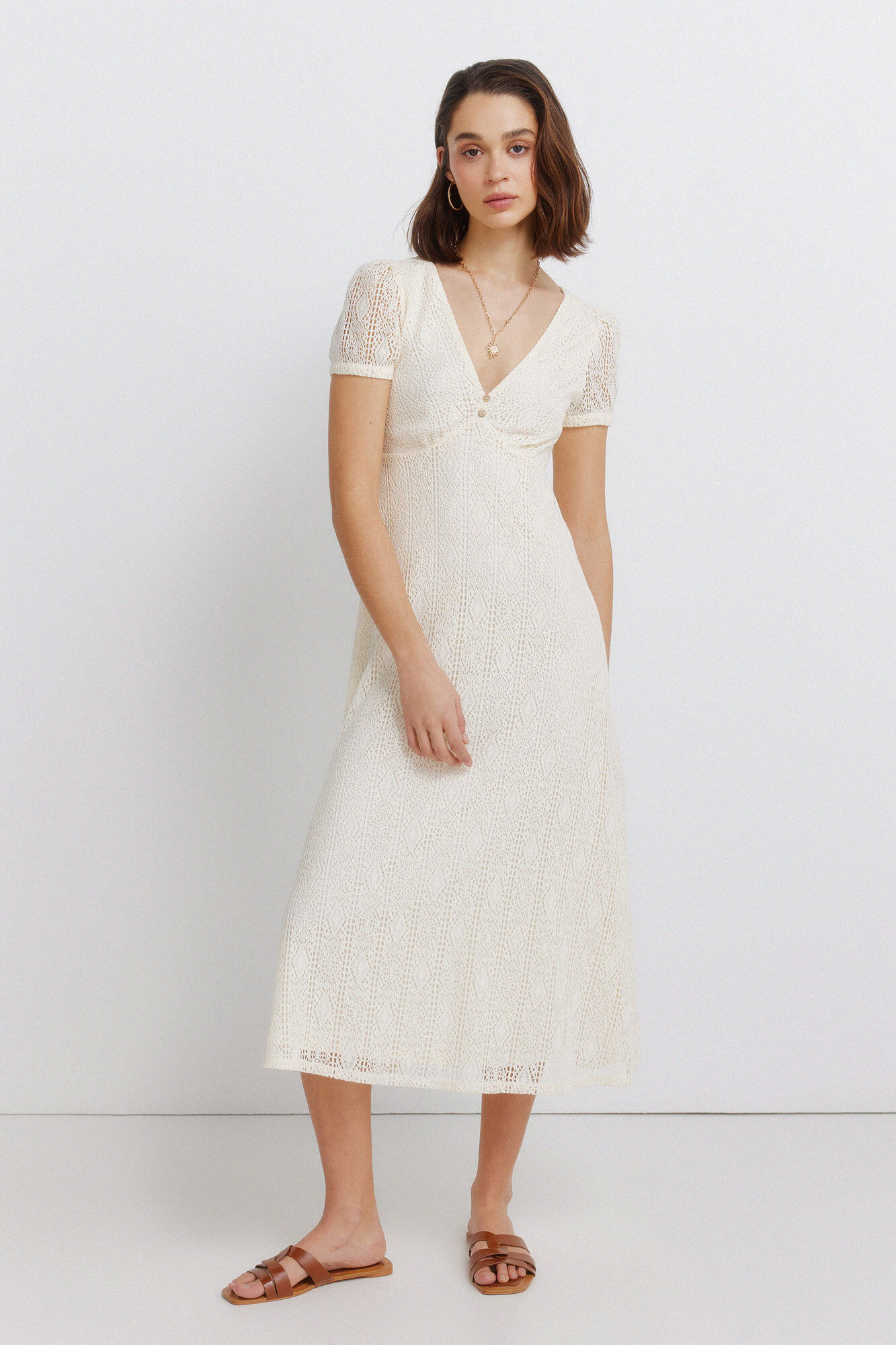 Springfield Vestido midi de crochet