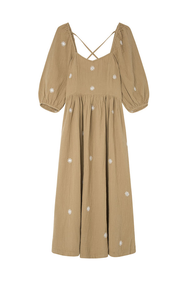Springfield Vestido Earthy kaki