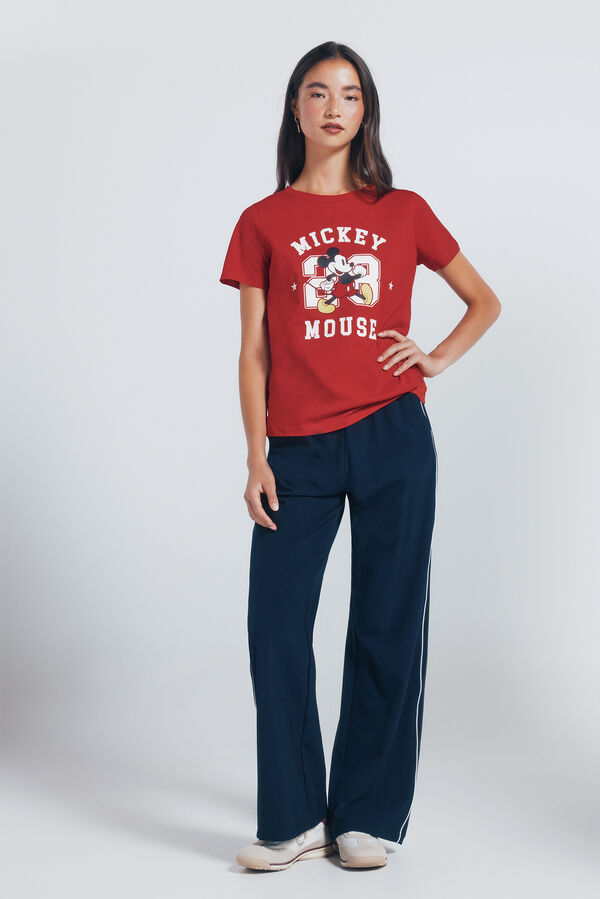 Springfield Playera "Mickey Mouse" rojo