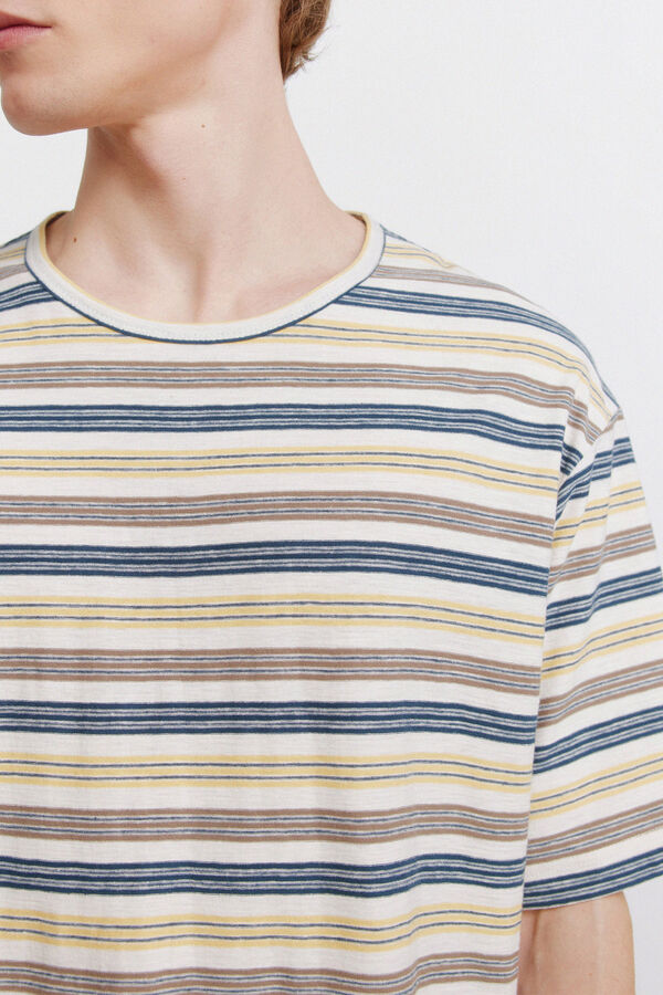 Springfield Playera de rayas blanco