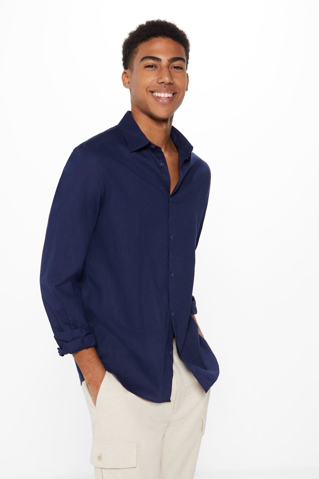 Camisa lino color Camisas de hombre WomenSecret MX