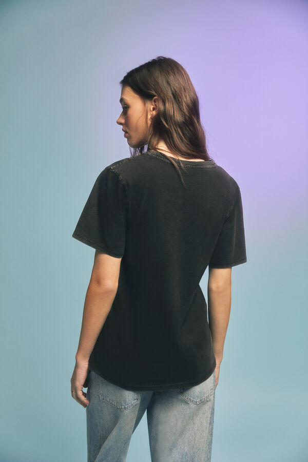 Springfield Playera gráfica gris