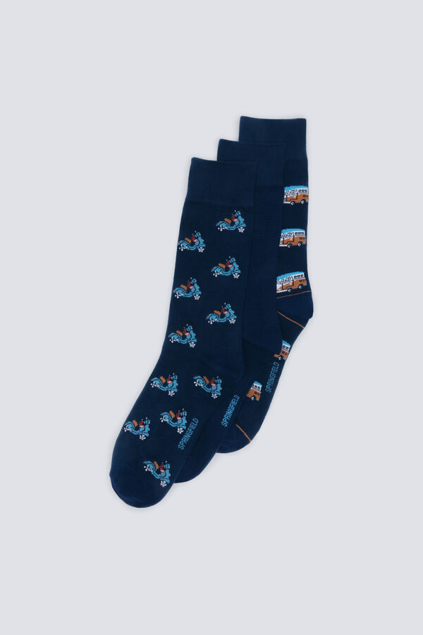 Springfield Pack de 5 calcetines oscuros verde