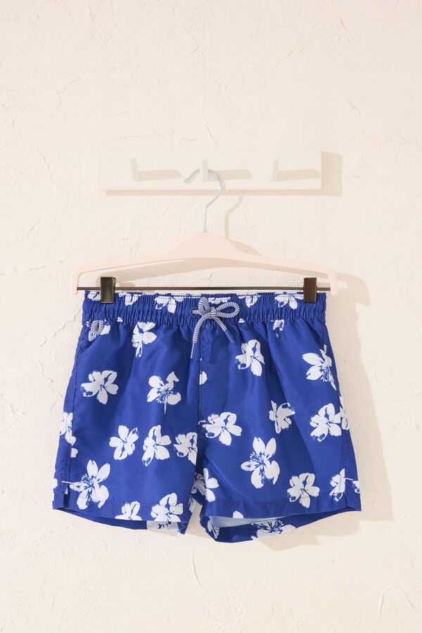 Womensecret Traje de baño para niño con estampado de flores estampado