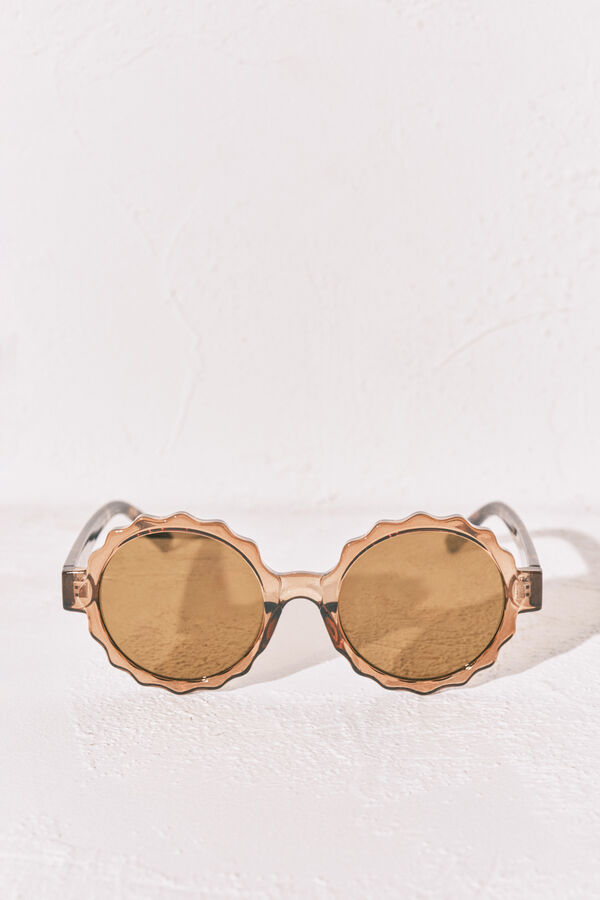 Women'secret Lentes de sol con funda estampada caf&eacute;