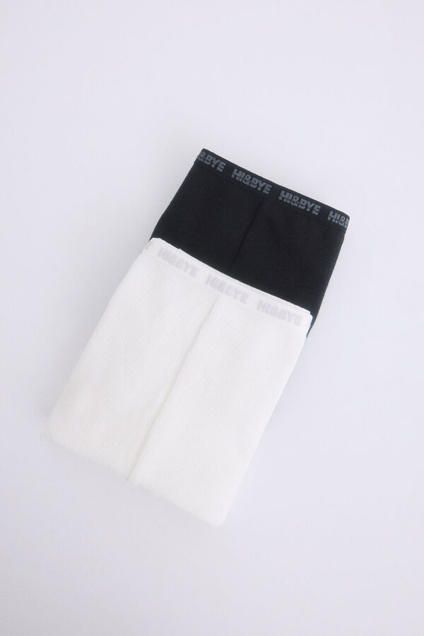 Womensecret Pack 2 bragas bóxer negro, blanco blanco