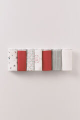 Women'secret Pack de 7 panties clásica de algodón con estampado navidad púrpura