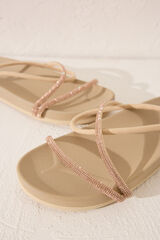 Womensecret Chanclas impermeables con suela cómoda  café