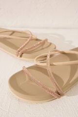 Womensecret Chanclas impermeables con suela cómoda café