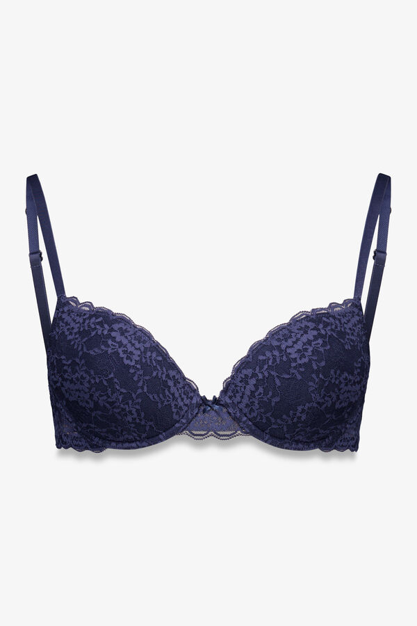 Womensecret BEAUTIFUL brasier de encaje azul oscuro azul
