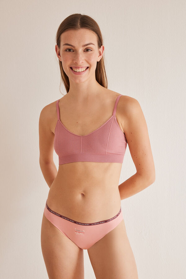 Womensecret Pack 7 panties algodón La Vecina Rubia rosa