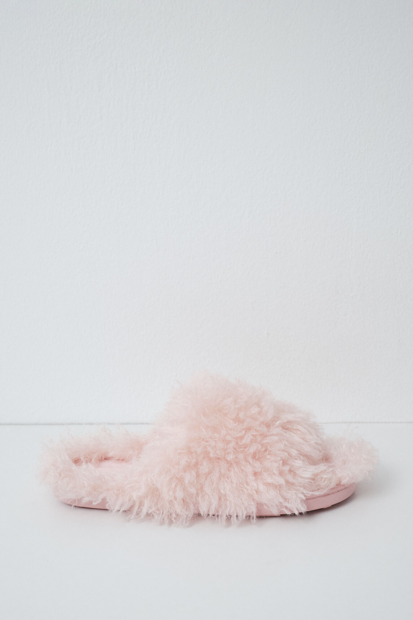 Women'secret Pantunflas de peluche rosa
