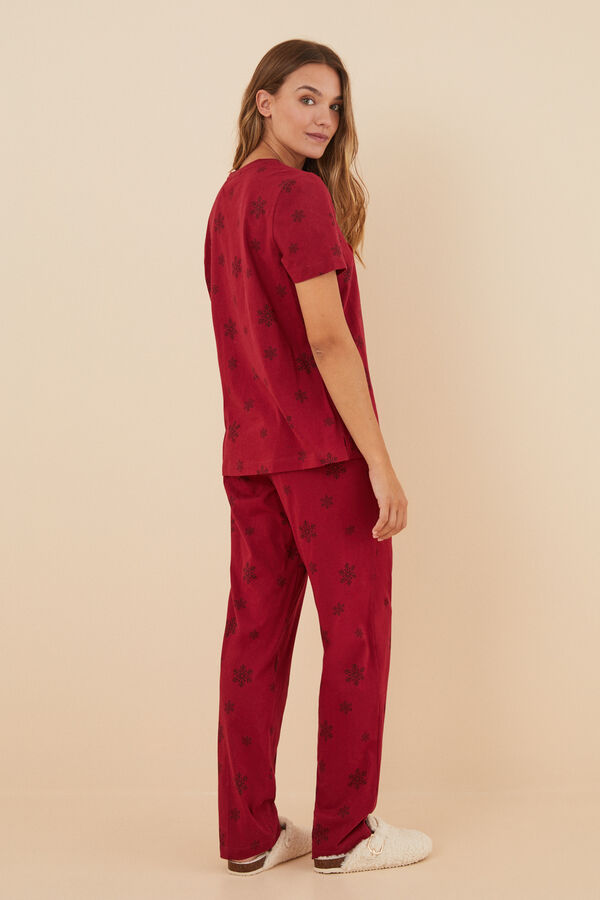 Womensecret Pijama 100% algodón Mafalda rojo rojo