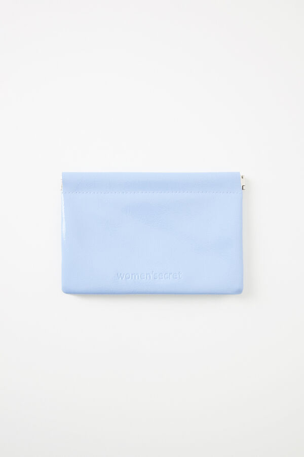 Womensecret Monedero pequeño charol azul azul