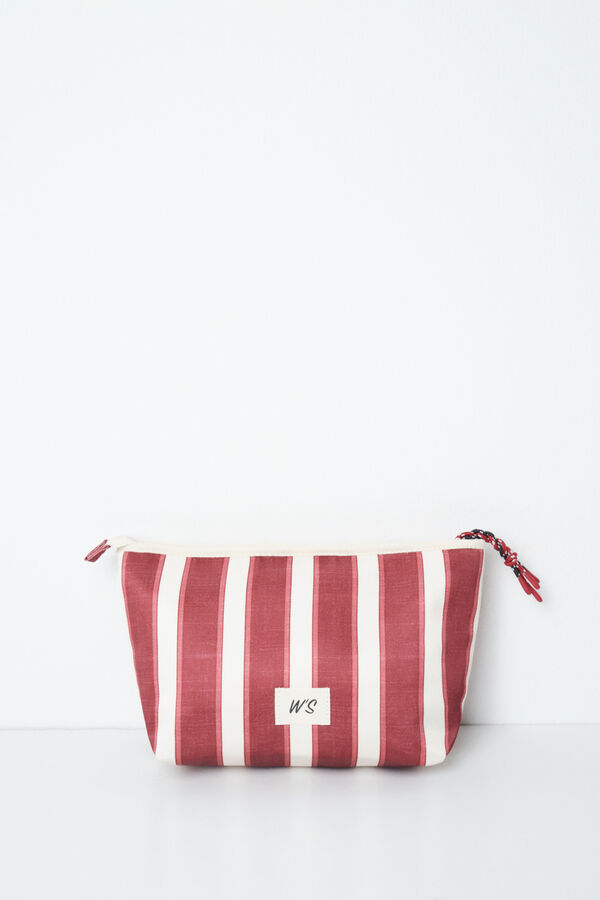 Women'secret Neceser mediano de rayas Peanuts rojo