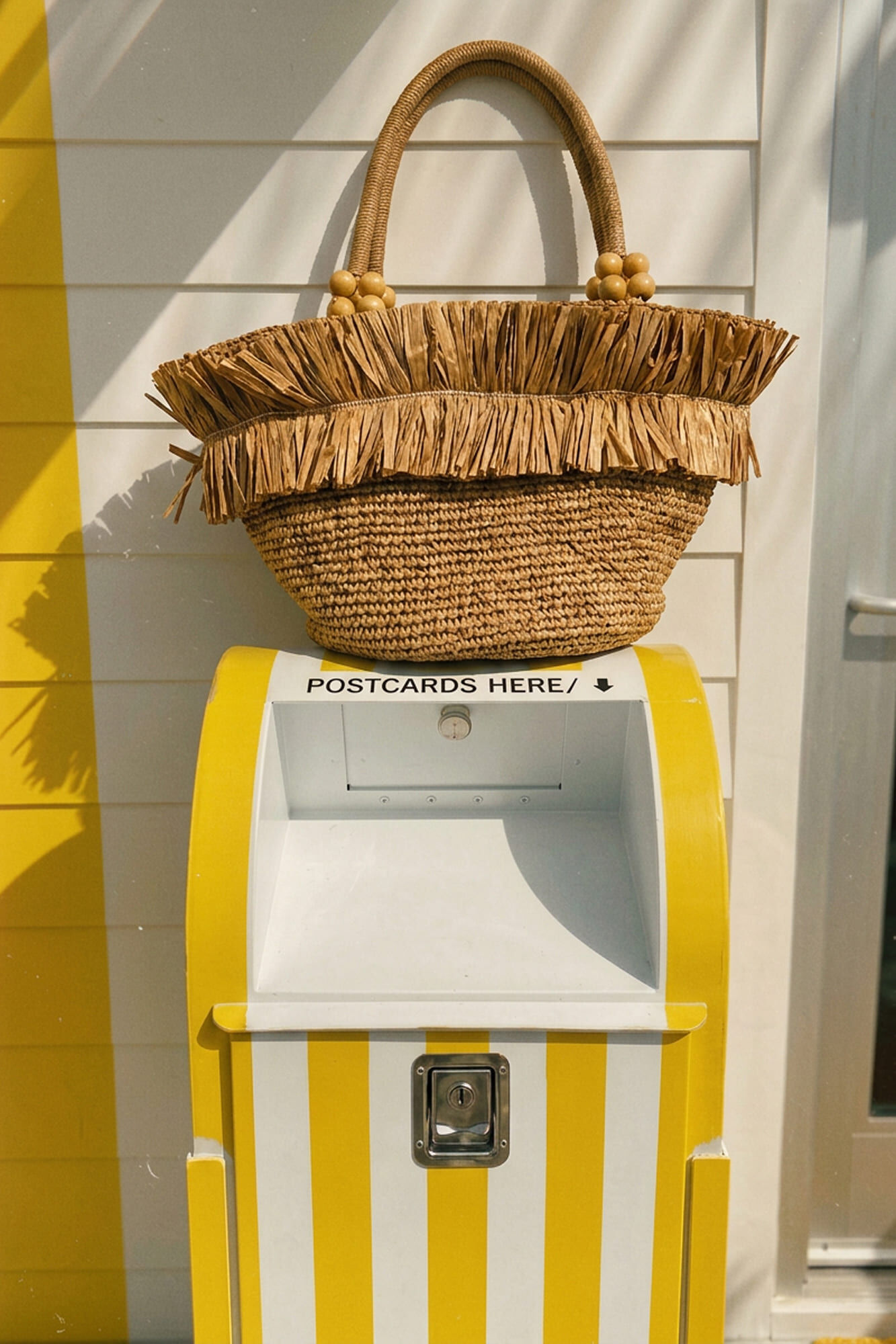 Women'secret Bolsa de playa mediana de rafia natural