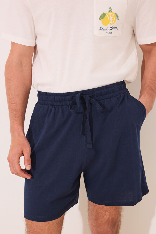 Womensecret Pijama short de algodón gris de Ms Lemonade gris