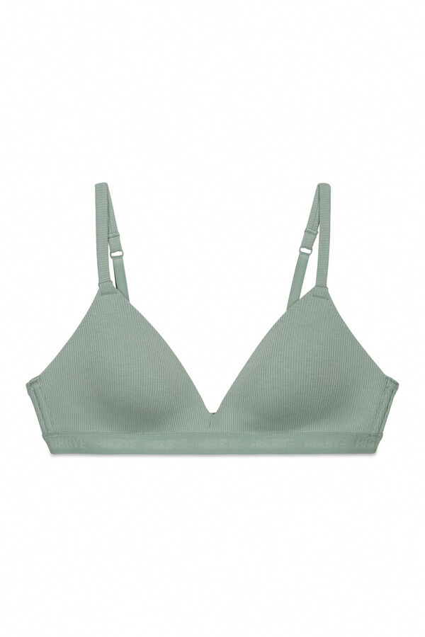 HI&BYE Brasier triangular relleno verde kaki