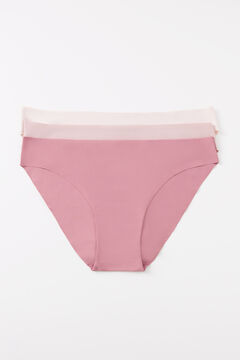 Womensecret Pack 3 panties clásicos microfibra rosa rosa