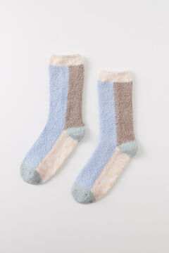 Womensecret Calcetines pelo azul y verde azul