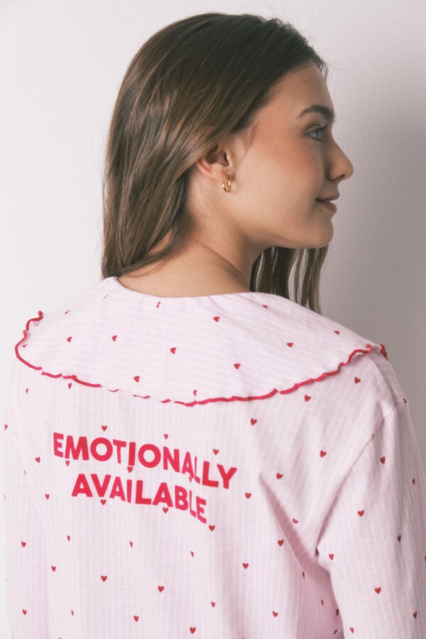 Women'secret Camis&oacute;n cuello bobo de algod&oacute;n rosa