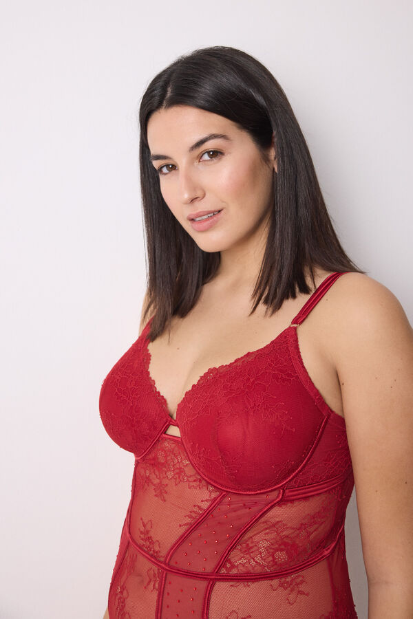 Womensecret Body encaje rojo La Vecina Rubia rojo