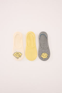 Womensecret Pack de 3 calcetines invisibles Mr. Men estampado