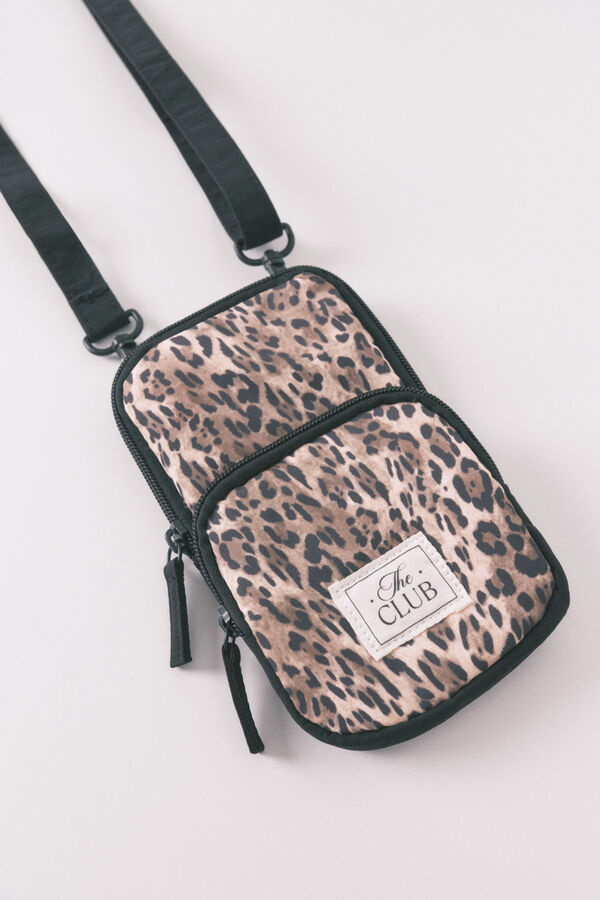 Women'secret Funda para móvil de nailon con estampado animal estampado