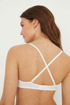 Womensecret NATURAL Brasier triangular microfibra blanco