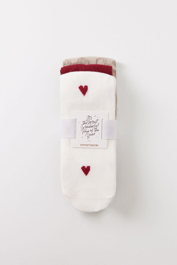 Womensecret Pack 3 calcetines altos Mickey Mouse estampado