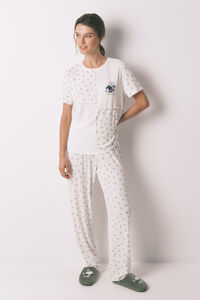 Women'secret Pijama larga Mafalda patchwork 100% algodón 